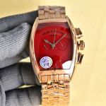 Franck Muller Casablanca 40mm 316L Steel Blue/Red/Green/Grey Face on Rose Gold Watch